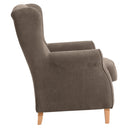 Fauteuil à oreilles Max Winzer Lorris sahara