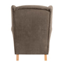 Fauteuil à oreilles Max Winzer Lorris sahara