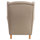 Fauteuil à oreilles Max Winzer Lorris sable