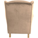 Fauteuil à oreilles Max Winzer Lorris sable