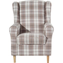 Fauteuil à oreilles Max Winzer Lorris sable