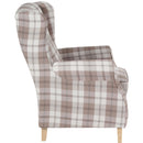 Fauteuil à oreilles Max Winzer Lorris sable