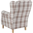 Fauteuil à oreilles Max Winzer Lorris sable