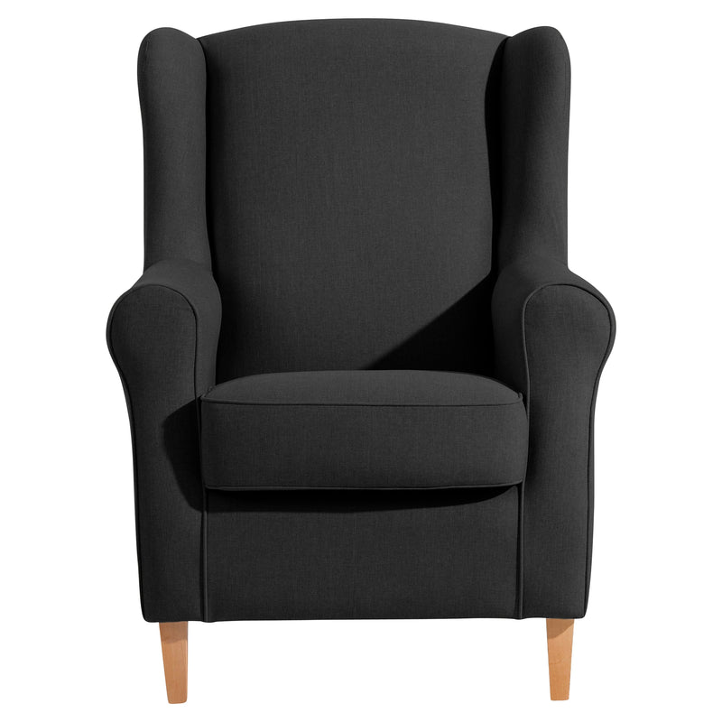 Max Winzer wingback chair Lorris black