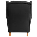 Fauteuil à oreilles Lorris noir de Max Winzer