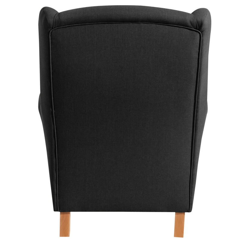 Max Winzer wingback chair Lorris black