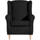 Fauteuil à oreilles Lorris noir de Max Winzer