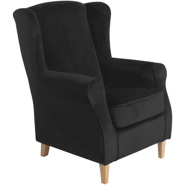 Max Winzer wingback chair Lorris black