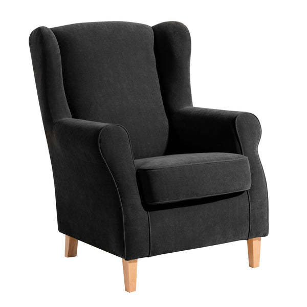 Max Winzer wingback chair Lorris black