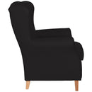 Fauteuil à oreilles Lorris noir de Max Winzer