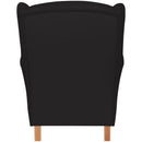 Fauteuil à oreilles Lorris noir de Max Winzer