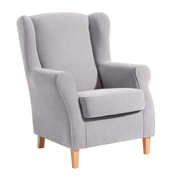 Max Winzer wingback chair Lorris silver