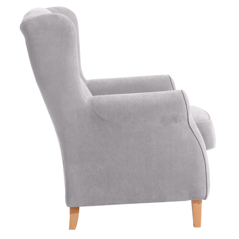 Max Winzer wingback chair Lorris silver