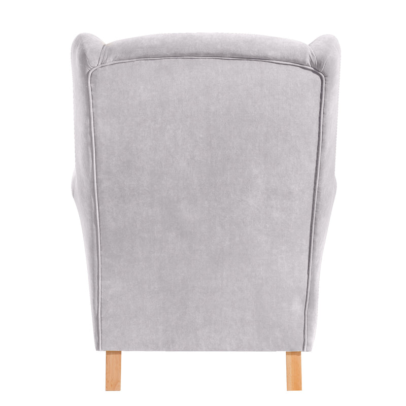 Max Winzer wingback chair Lorris silver