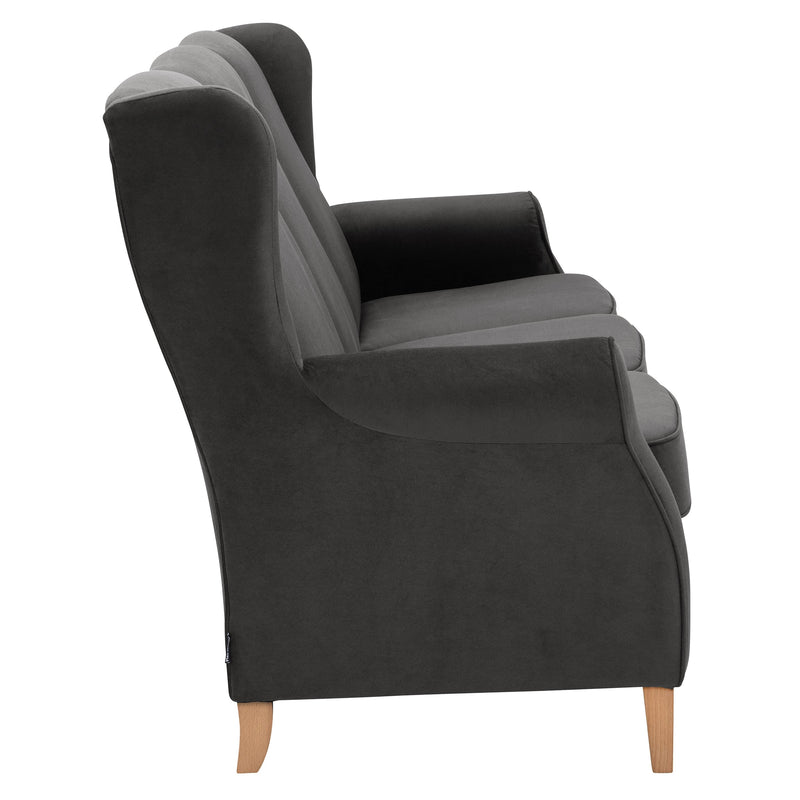 Max Winzer Sofa 3-Sitzer Lorris anthrazit
