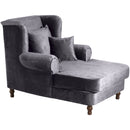 Max Winzer Big armchair including 2 decorative cushions 55x55cm + 40x40cm Mareille anthracite