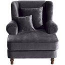 Max Winzer Big armchair including 2 decorative cushions 55x55cm + 40x40cm Mareille anthracite