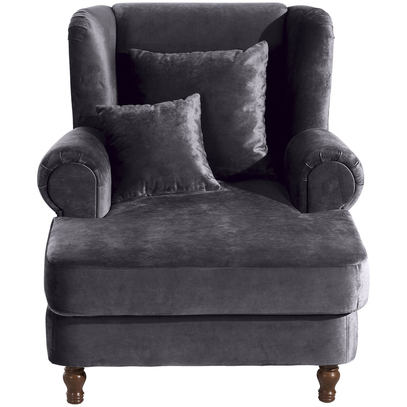 Max Winzer Big-Sessel inkl. 2x Zierkissen 55x55cm + 40x40cm Mareille anthrazit