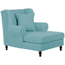 Max Winzer Big armchair including 2 decorative cushions 55x55cm + 40x40cm Mareille aqua