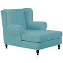 Max Winzer Big armchair including 2 decorative cushions 55x55cm + 40x40cm Mareille aqua