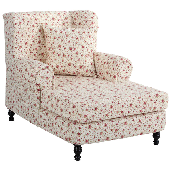 Max Winzer Big armchair including 2 decorative cushions 55x55cm + 40x40cm Mareille floral beige