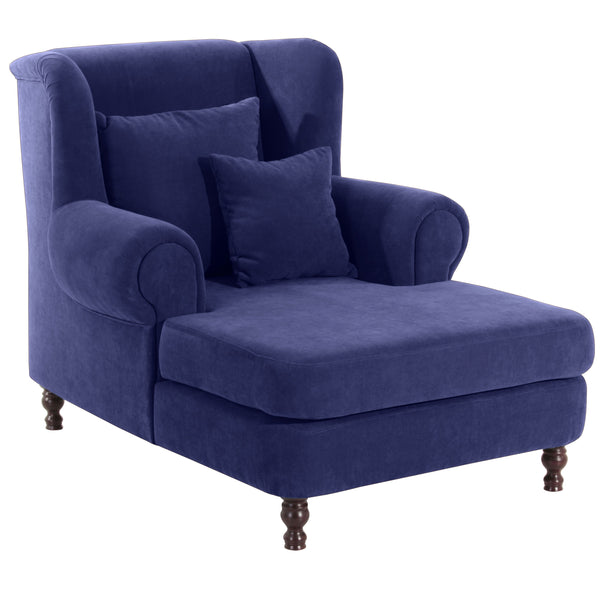 Max Winzer Big armchair including 2 decorative cushions 55x55cm + 40x40cm Mareille blue