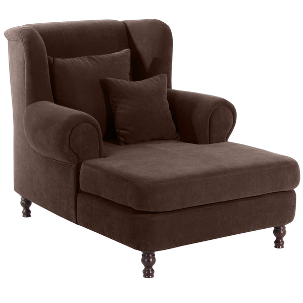 Max Winzer Big armchair including 2 decorative cushions 55x55cm + 40x40cm Mareille brown