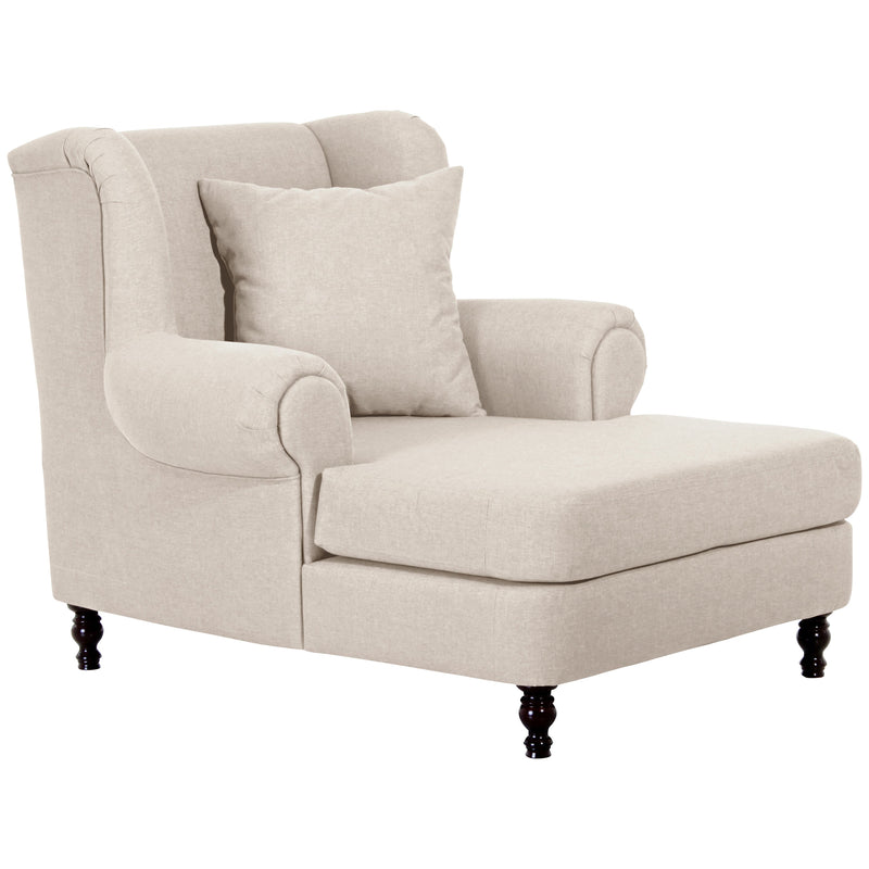 Max Winzer Big armchair including 2 decorative cushions 55x55cm + 40x40cm Mareille cream