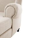 Fauteuil Max Winzer Big comprenant 2x coussins décoratifs 55x55cm + 40x40cm Mareille crème