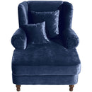 Max Winzer Big-Sessel inkl. 2x Zierkissen 55x55cm + 40x40cm Mareille dunkelblau