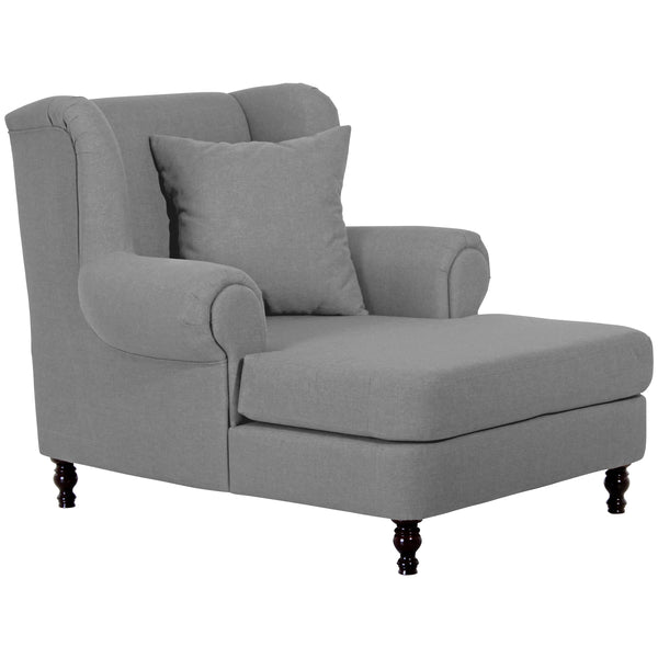 Max Winzer Big armchair including 2 decorative cushions 55x55cm + 40x40cm Mareille grey