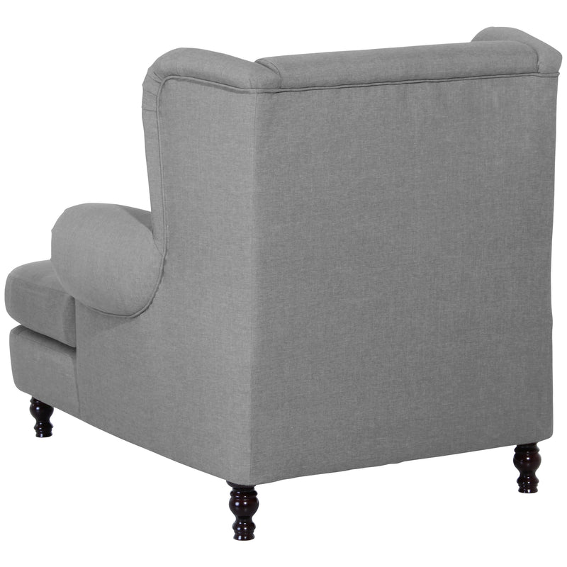 Max Winzer Big armchair including 2 decorative cushions 55x55cm + 40x40cm Mareille grey