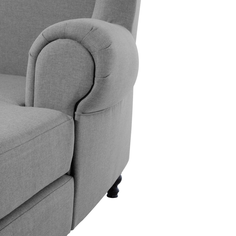 Max Winzer Big armchair including 2 decorative cushions 55x55cm + 40x40cm Mareille grey