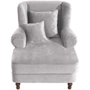 Max Winzer Big armchair including 2 decorative cushions 55x55cm + 40x40cm Mareille light grey