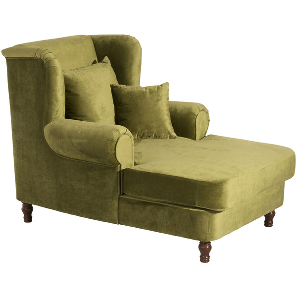 Max Winzer Big armchair including 2 decorative cushions 55x55cm + 40x40cm Mareille olive