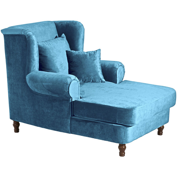 Max Winzer Big armchair including 2 decorative cushions 55x55cm + 40x40cm Mareille petrol