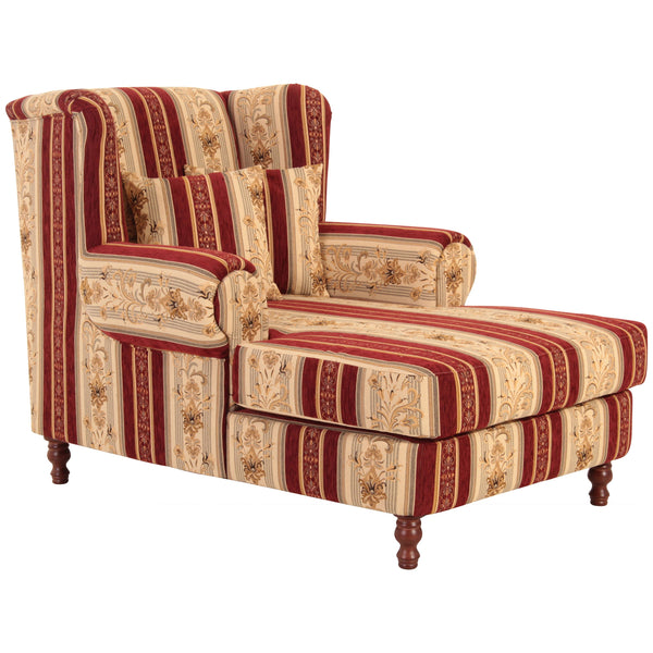 Max Winzer Big armchair including 2 decorative cushions 55x55cm + 40x40cm Mareille red