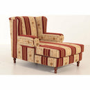 Fauteuil Max Winzer Big comprenant 2x coussins décoratifs 55x55cm + 40x40cm Mareille rouge