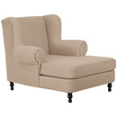 Fauteuil Max Winzer Big comprenant 2x coussins décoratifs 55x55cm + 40x40cm Mareille sable
