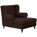 Fauteuil Max Winzer Big comprenant 2x coussins décoratifs 55x55cm + 40x40cm Mareille chocolat