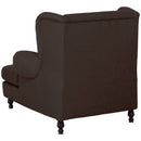 Fauteuil Max Winzer Big comprenant 2x coussins décoratifs 55x55cm + 40x40cm Mareille chocolat