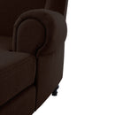 Fauteuil Max Winzer Big comprenant 2x coussins décoratifs 55x55cm + 40x40cm Mareille chocolat