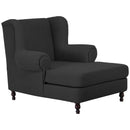 Max Winzer Big Armchair incl. 2x decorative cushions 55x55cm + 40x40cm Mareille black