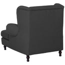 Max Winzer Big Armchair incl. 2x decorative cushions 55x55cm + 40x40cm Mareille black