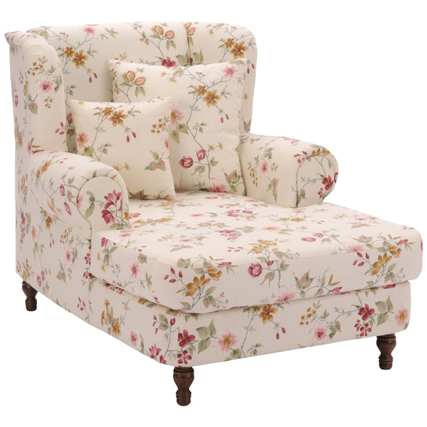 Max Winzer Big armchair including 2 decorative cushions 55x55cm + 40x40cm Mareille white