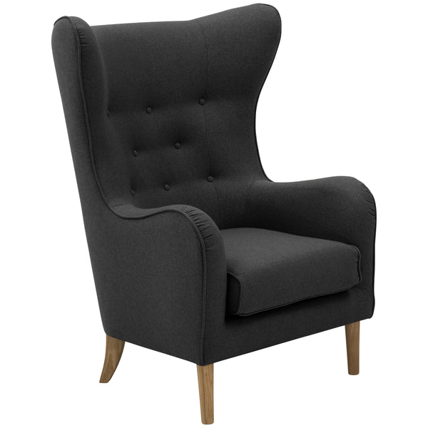Max Winzer wingback chair Miriam anthracite