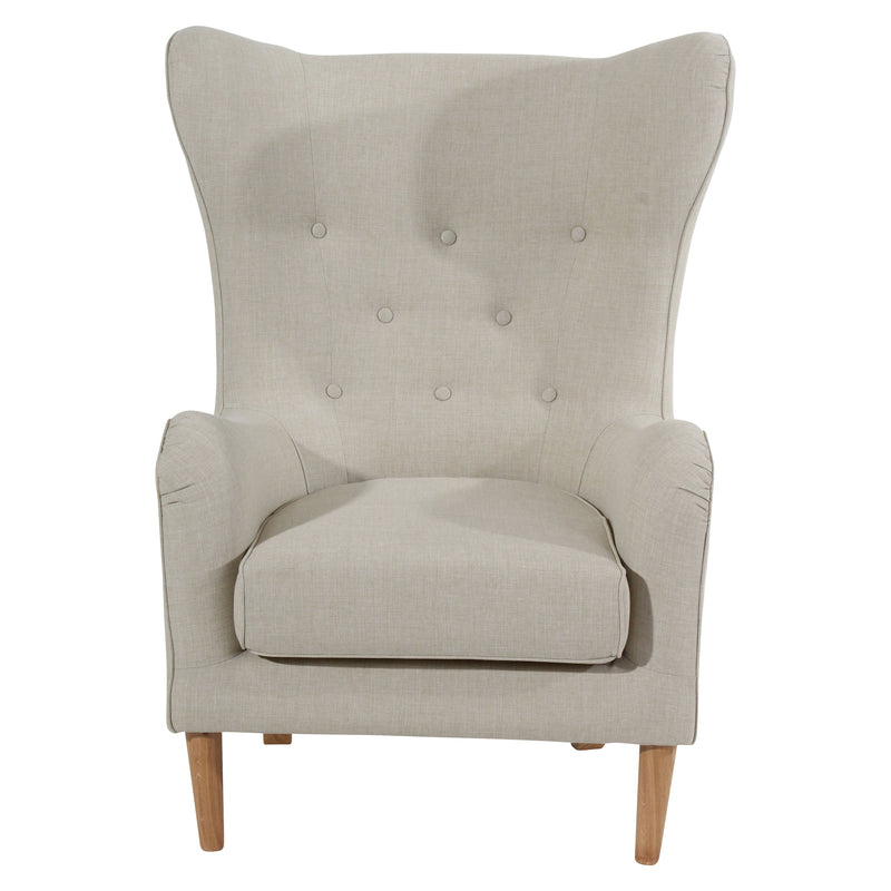 Max Winzer wingback chair Miriam beige