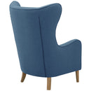 Fauteuil à oreilles Miriam bleu de Max Winzer