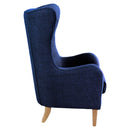 Fauteuil à oreilles Max Winzer Miriam bleu foncé