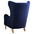 Fauteuil à oreilles Max Winzer Miriam bleu foncé